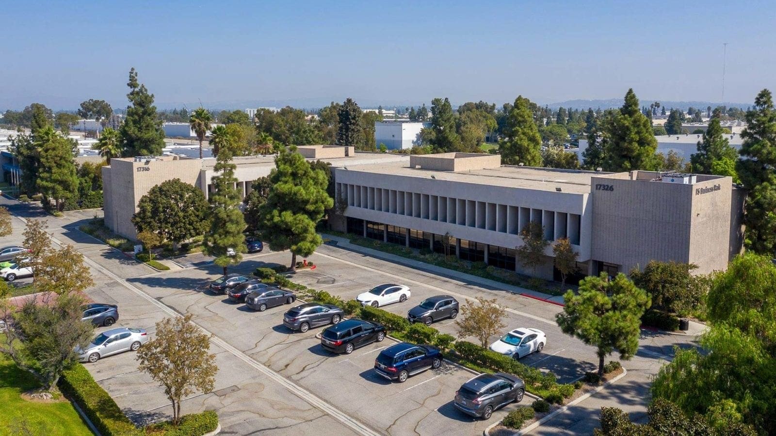 Cerritos Office Park exterior aerial photo
