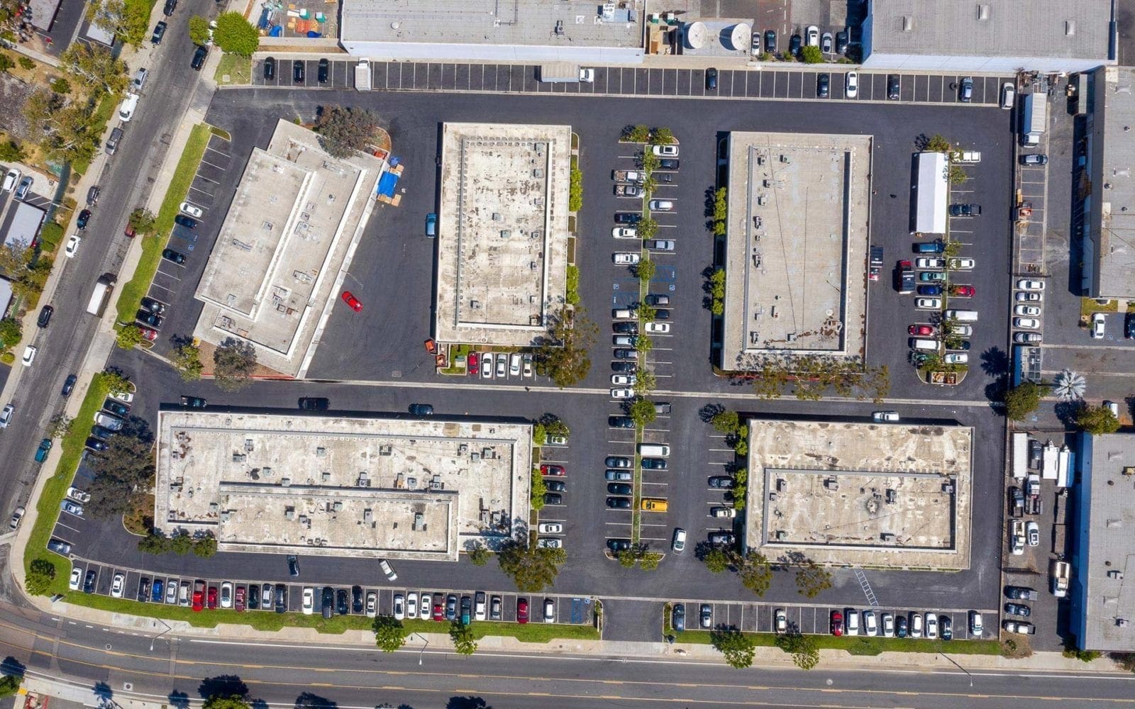 Carson Commerce Center overhead aerial photo